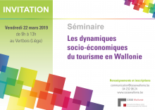Séminaire 22/03 : "Les dynamiques socio-économiques du tourisme"