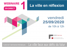 "La ville en réflexion" - Webinaire 25/09/20