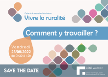SAVE THE DATE : Webinaire "Vivre la ruralité : comment y travailler"