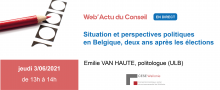 Web'Actu du Conseil - Jeudi 3/06 de 13h à 14h