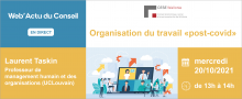 Web'Actu : Organisation du travail "post-covid"