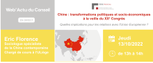 Web'Actu "Chine : transformations politiques et  socio-économiques à la veille du XXe Congrès"