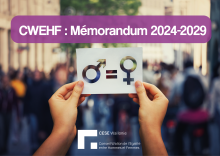 Mémorandum 2024-2029 du CWEHF