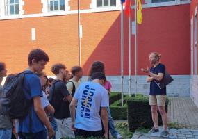 Les élèves de rhéto de l'athénée Liège I ont aussi visité le Vertbois le vendredi 8/09